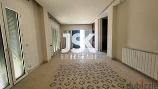 L14749-Vintage Apartment with Terrace for Rent In Achrafieh 0