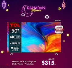 TCL 50" 4K Smart UHD TV