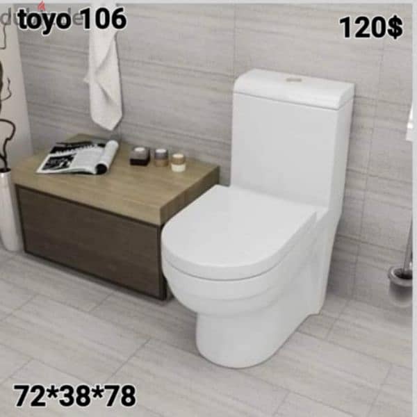 طقم حمام(مغسلة بعامود)bathroom toilet sets(sink and toilet seat) 9