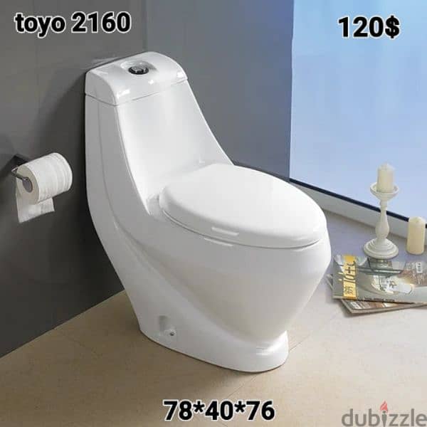 طقم حمام(مغسلة بعامود)bathroom toilet sets(sink and toilet seat) 11