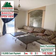 115,000$ Cash Payment!! Apartment for sale in Biakout!!