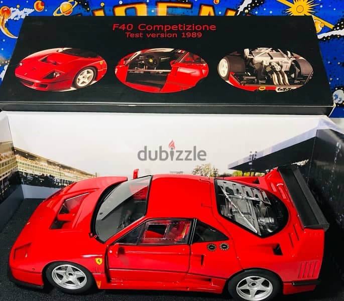 1:18 diecast Full Opening RARE Ferrari F40 Competizione By Super Elite 6