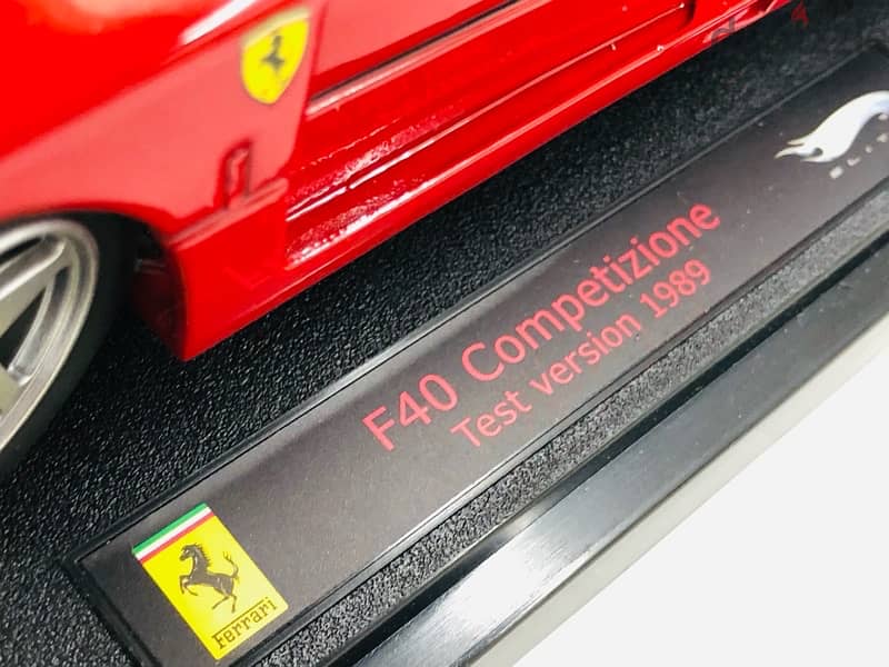 1:18 diecast Full Opening RARE Ferrari F40 Competizione By Super Elite 7
