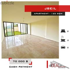 HOT DEAL ! 70 000 $ Apartment for sale in jbeil 120 SQM REF#MC54210
