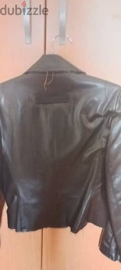 jacket leather black. 0