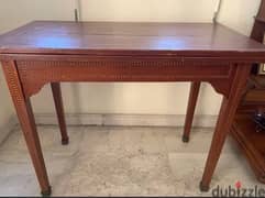 commode and card table
