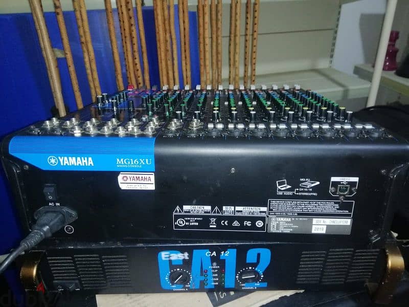 mixer Yamaha 16ch made in Japan +power amplifier CA 12 1