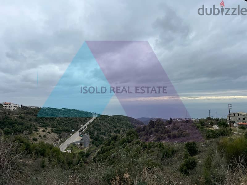 A 800 m2 land having an open mountain/sea view for sale in Ras osta 0