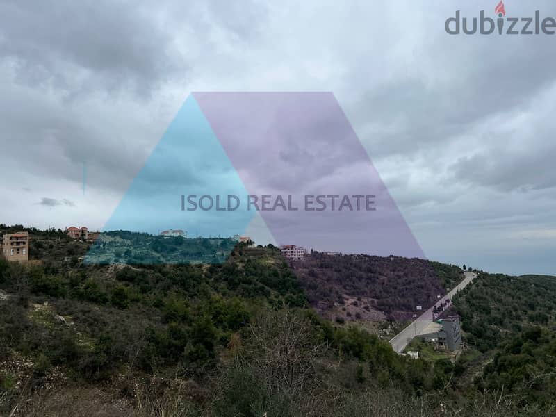A 800 m2 land having an open mountain/sea view for sale in Ras osta 3