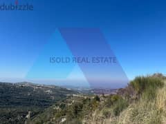 4000 m2 land+open mountain/sea view for sale in Bchalle/Jbeil