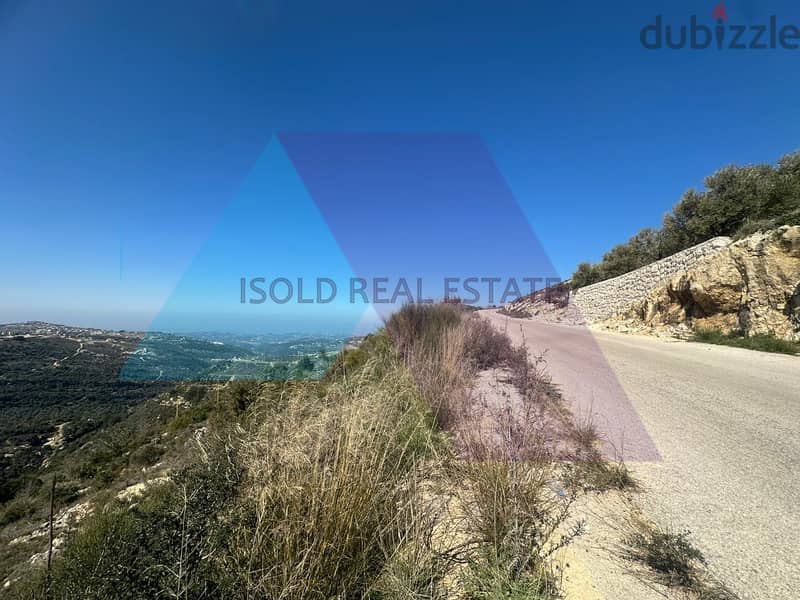 4000 m2 land+open mountain/sea view for sale in Bchalle/Jbeil 3