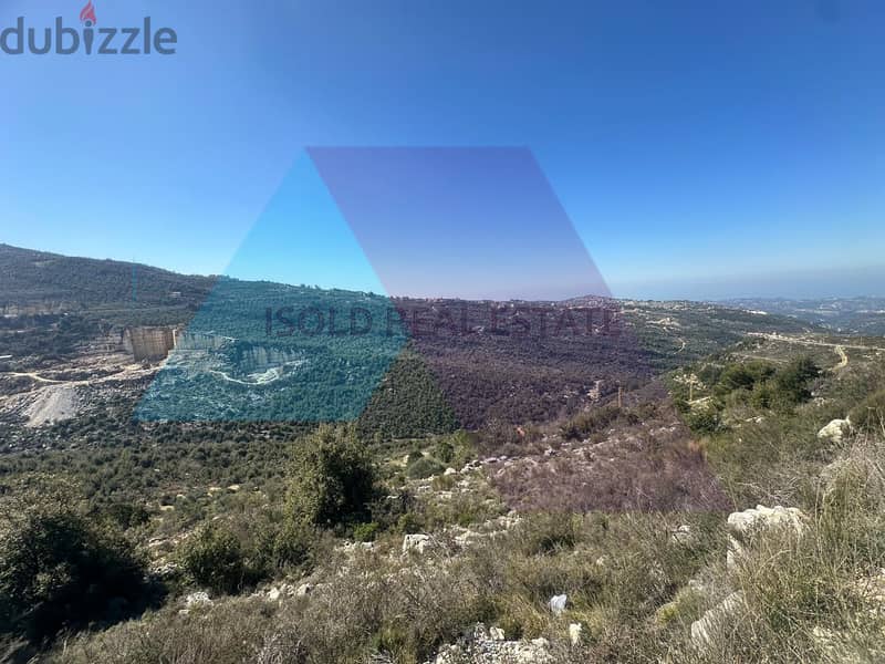 4000 m2 land+open mountain/sea view for sale in Bchalle/Jbeil 4