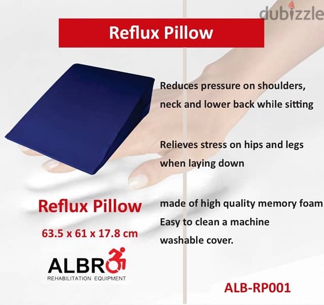 Reflux Pillow multipurpose memory foam مخدة للنوم متعددة الاستعمالات 3