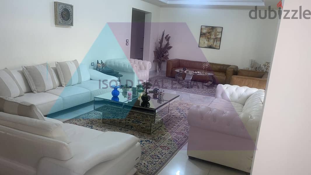Fully Furnished 400 m2 apartment with terrace for sale in Jnah/Beirut 1