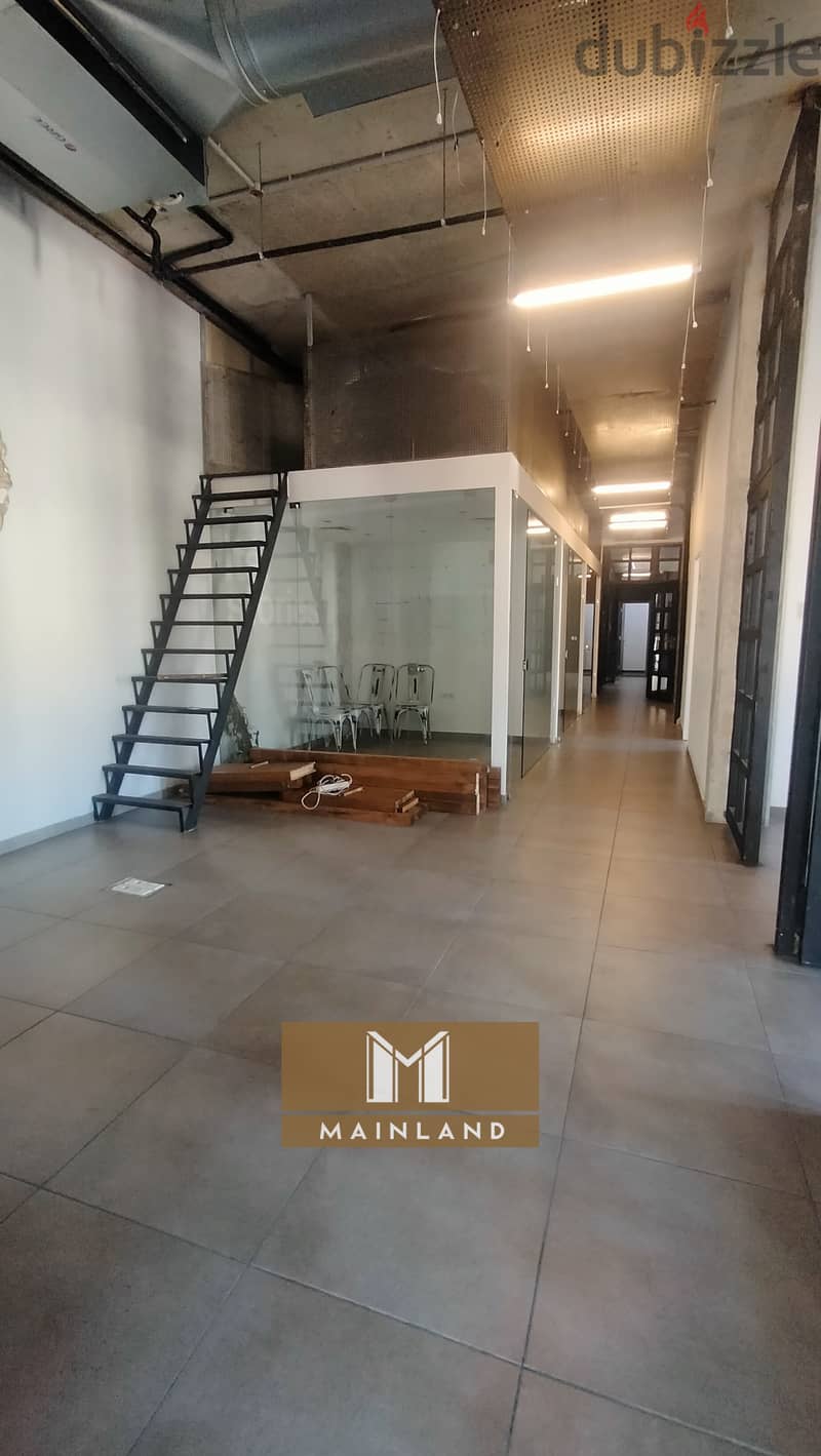 High Ceiling | Prime Spacious office for Rent in Zalka 0