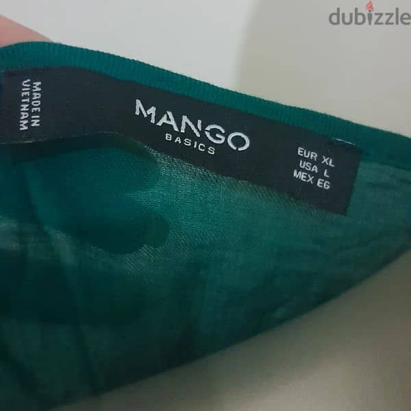 Mango Green Chemise 1