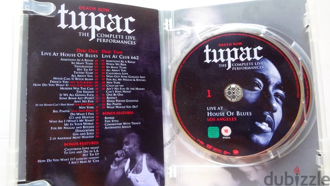 Tupac the complete live performances double original dvds 1