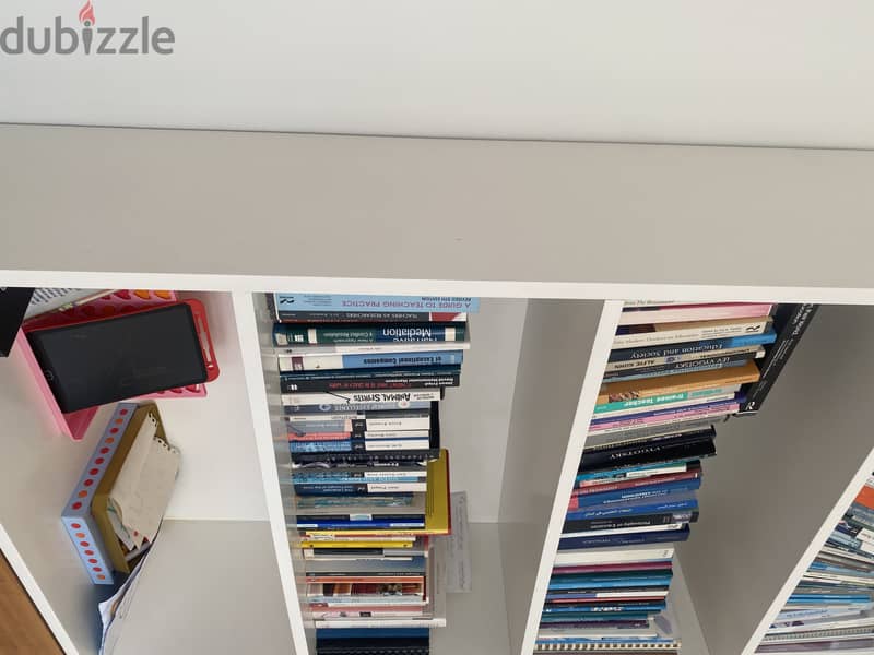 Book shelf perfect condition with sliding wooden cabinet in lower shel 1