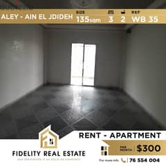 Apartment for rent in Aley Ain El Jdideh WB35