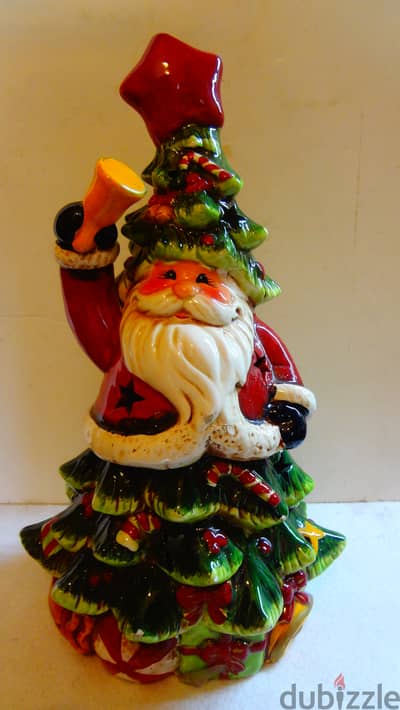 Porcelain Christmas decoration candle holder santa 37*24 cm