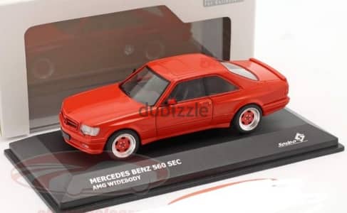 Mercedes 560 SEC AMG diecast car model 1;43.