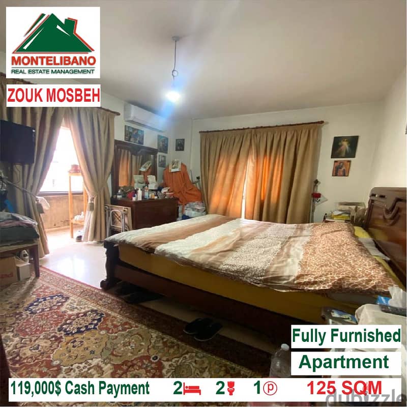 119,000$ Cash Payment!! Apartment for sale in Zouk Mosbeh!! 1