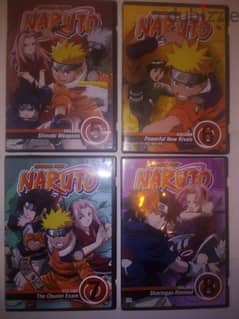 Naruto original dvds from 1 to 8