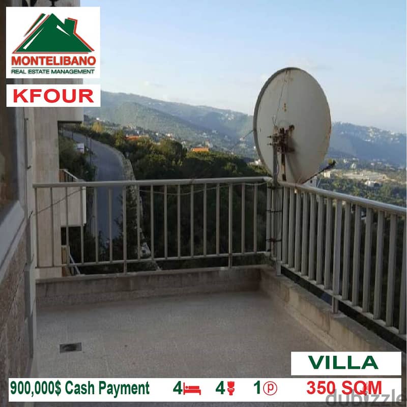 900000$!! VILLA for sale located in Kfour 1
