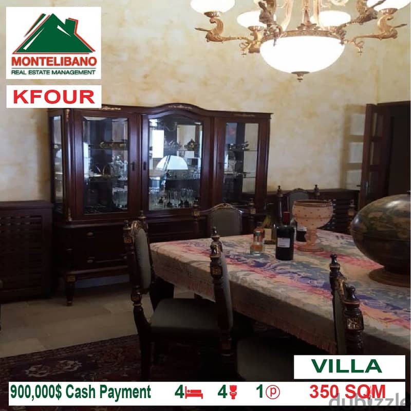 900000$!! VILLA for sale located in Kfour 2