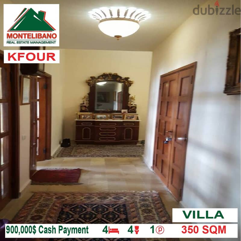900000$!! VILLA for sale located in Kfour 5