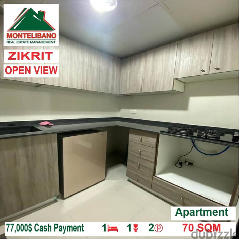 77,000$ Cash Payment!! Apartment for sale in ZIKRIT!! 3