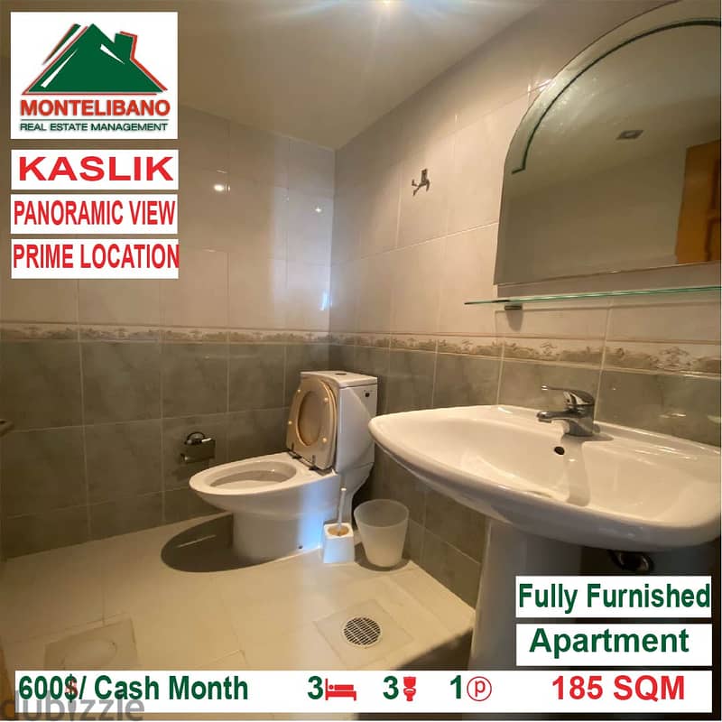 600$/Cash Month!! Apartment for rent in Kaslik!! 5