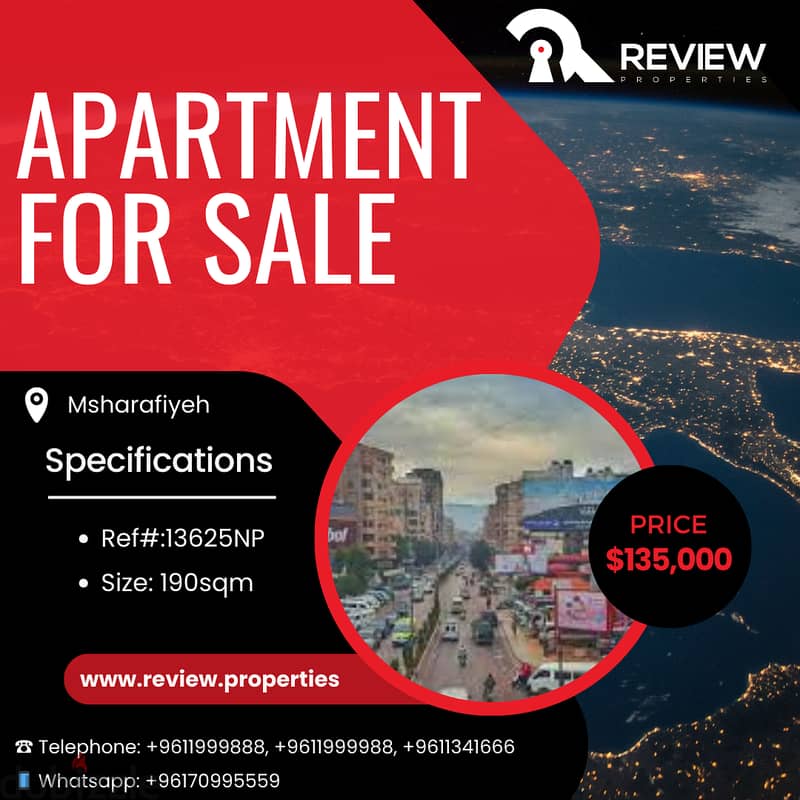 Apartment for sale in Msharafiyeh شقة للبيع في بيروت 0