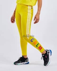 Adidas yellow leggings