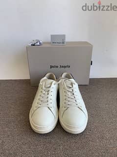 Palm angels white leather sneakersh 0