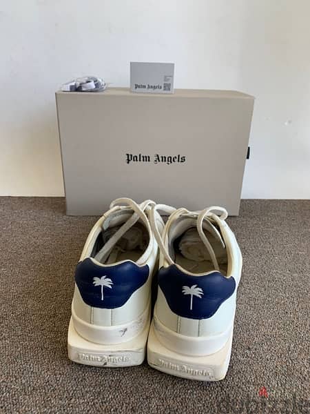 Palm angels white leather sneakersh 2