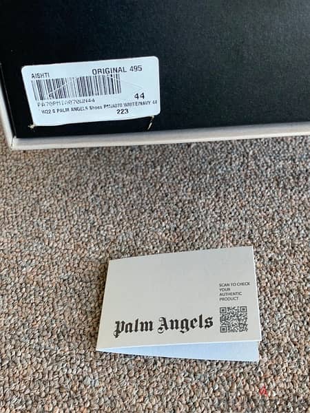 Palm angels white leather sneakersh 3