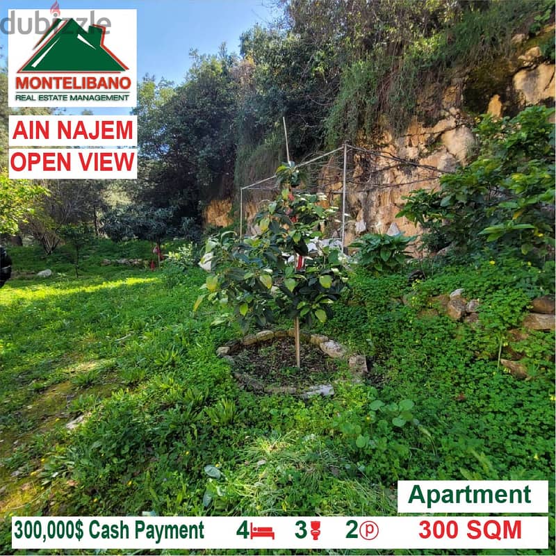 300,000$ Cash Payment!! Apartment for sale in Ain Najem!! 0