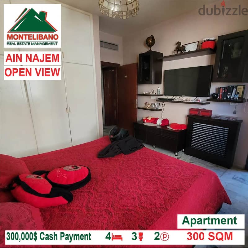 300,000$ Cash Payment!! Apartment for sale in Ain Najem!! 5