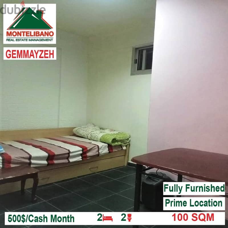 500$!! Fully Furnished Apartment for rent located in Gemayze 1