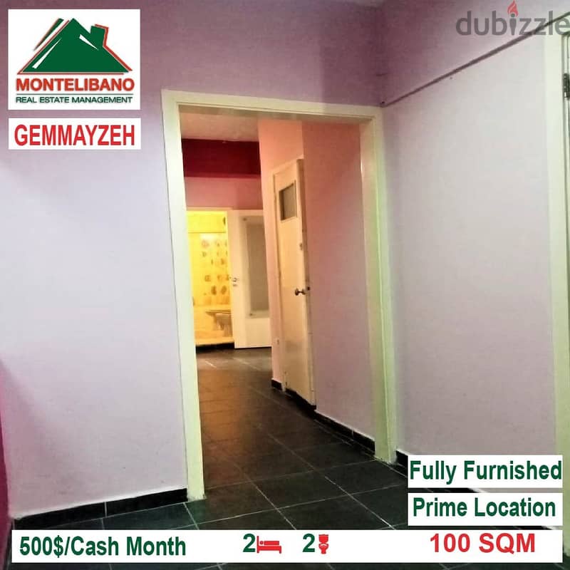 500$!! Fully Furnished Apartment for rent located in Gemayze 2