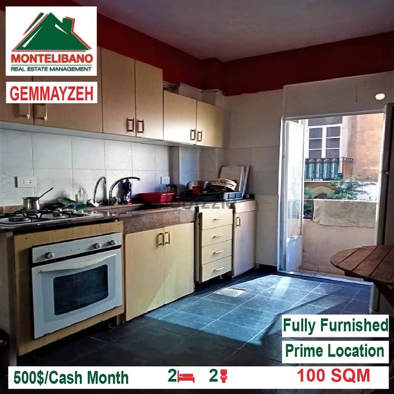 500$!! Fully Furnished Apartment for rent located in Gemayze 3