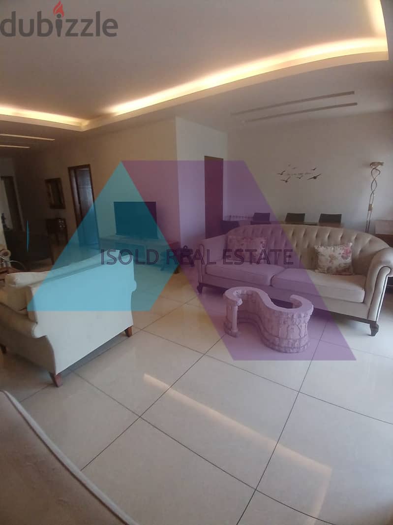 Fully Furnished 170 m2 apartment +sea view for rent in Zalka 0