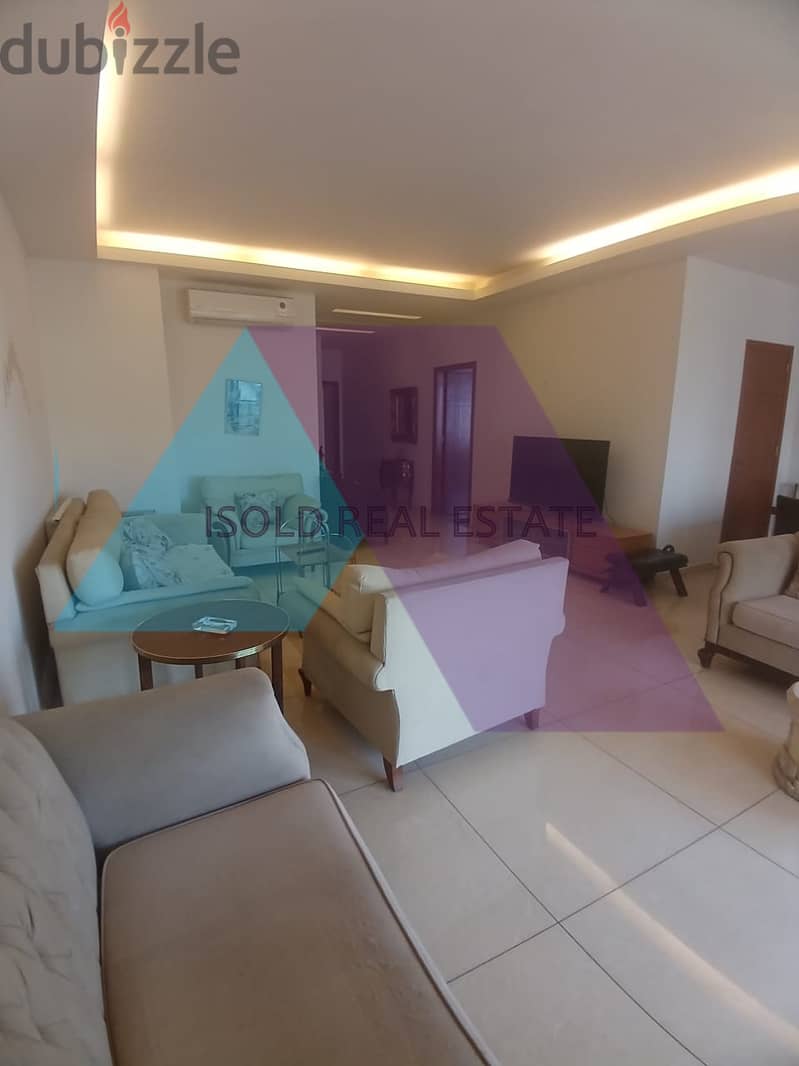 Fully Furnished 170 m2 apartment +sea view for rent in Zalka 2