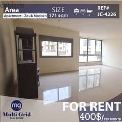 Zouk Mosbe-Adonis, Apartment for Rent, 171 m2, شقة للإيجار في ذوق مصبح 0