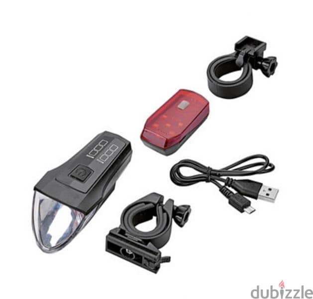 Bike mate USB rechargeable bicycle light set 2