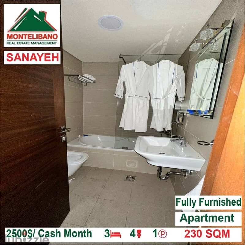 2500$/Cash Month!! Apartment for rent in Sanayeh!! 4