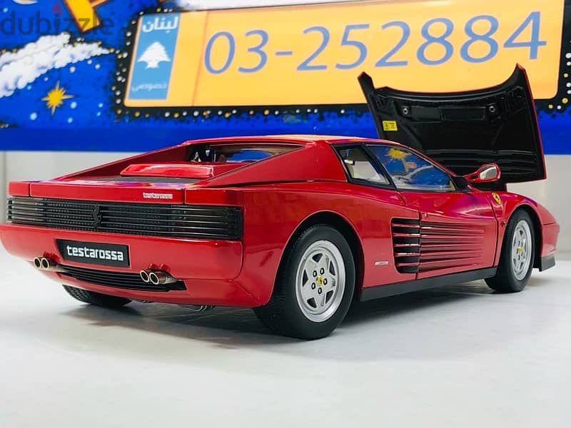 1/18 diecast Full opening Ferrari Testarossa 1989 by Kyosho New in Box 5