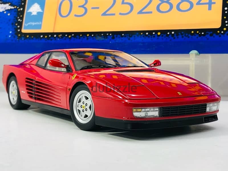 1/18 diecast Full opening Ferrari Testarossa 1989 by Kyosho New in Box 6