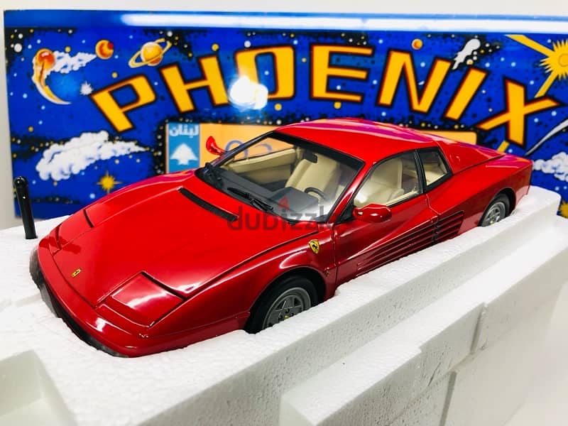 1/18 diecast Full opening Ferrari Testarossa 1989 by Kyosho New in Box 8